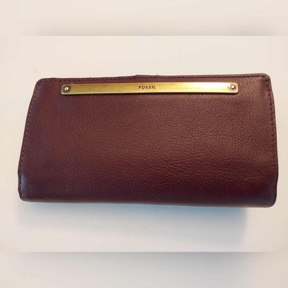 Fossil Deep Chocolate Brown Leather Wallet